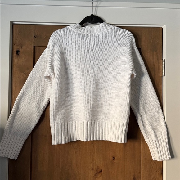 Chico's Chunky Metal Clasp Cardigan Sweater Womens 1/M Cotton 90’s Y2K Preppy - Picture 2 of 9